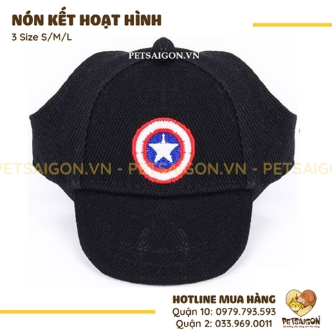 Nón Cho Chó Mèo Họa Tiết Hoạt Hình