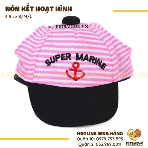 Nón Cho Chó Mèo Họa Tiết Hoạt Hình