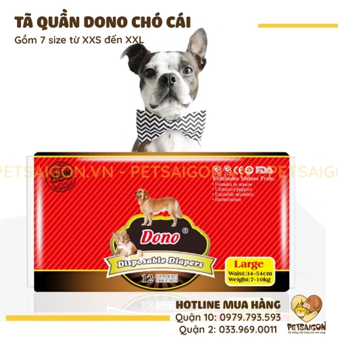 Tã Quần Cho Chó Mèo Dono