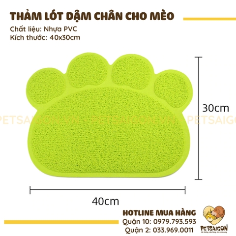 Thảm Hứng Cát Mèo Hình Dấu Chân