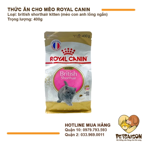 Thức Ăn Cho Mèo Lông Ngắn Royal Canin British Shorthair Kitten