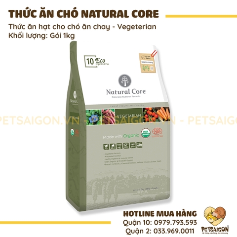Thức Ăn Cho Chó Natural Core Vegetarian Hạt Chay Rau Củ Hữu Cơ