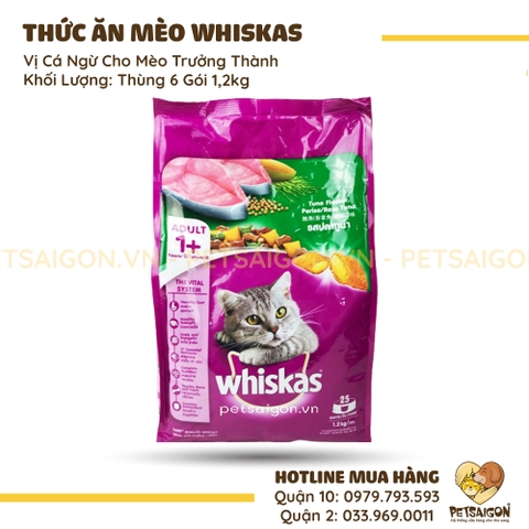 Thức Ăn Cho Mèo Trưởng Thành Whiskas Vị Cá Ngừ