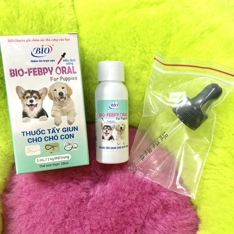 Thuốc Sổ Giun Cho Chó Con Dạng Nước Bio Febpy Oral