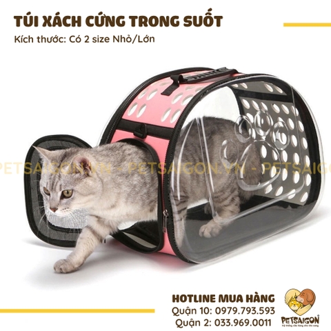 Túi Xách Cho Chó Mèo Trong Suốt