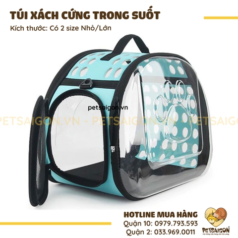 Túi Xách Cho Chó Mèo Trong Suốt