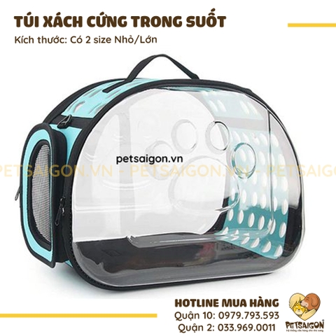 Túi Xách Cho Chó Mèo Trong Suốt