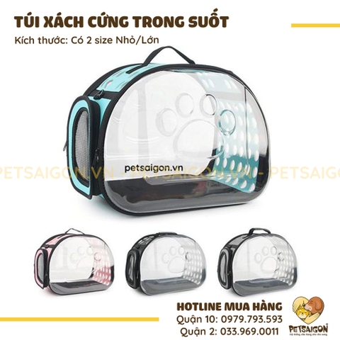 Túi Xách Cho Chó Mèo Trong Suốt