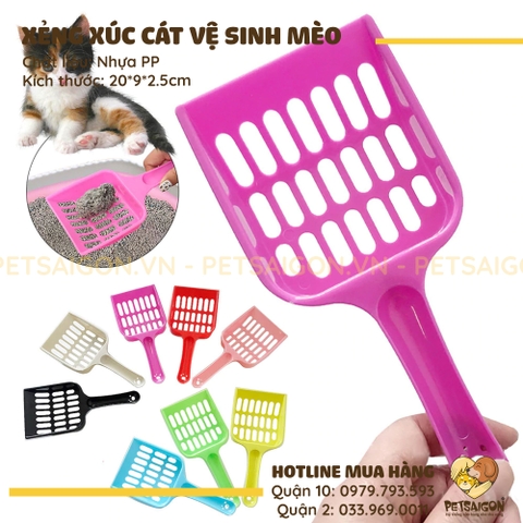 Xẻng Xúc Cát Mèo Bằng Nhựa