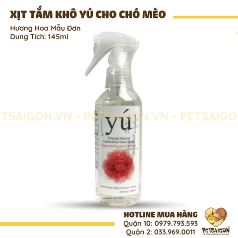 Xịt Tắm Khô Cho Chó Mèo Yu