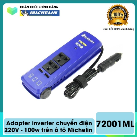 Bộ chuyển đổi nguồn điện 12v ra 220v 100W Michelin 72001ML