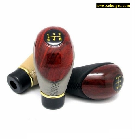 Tay nắm cần số vân gỗ