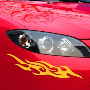 Tem trang trí xe hơi hình ngọn lửa