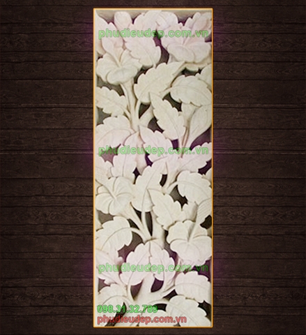 Phù điêu hoa lá 020 tranh composite 3D Hà Nội | Mỹ thuật TN