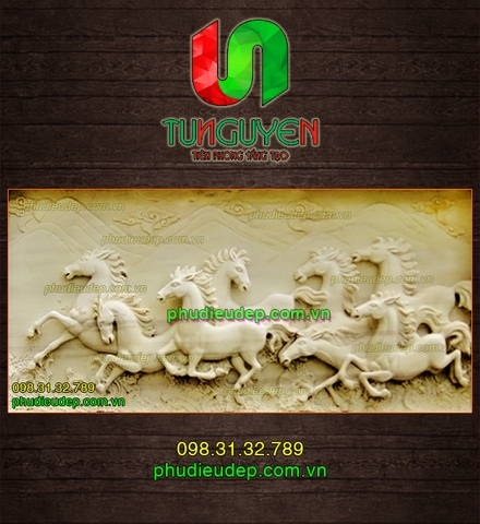 Tranh phù điêu  Mã Đáo Thành Công 010