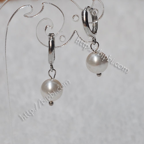 ER003 - Handmade Swarovski pearl earrings