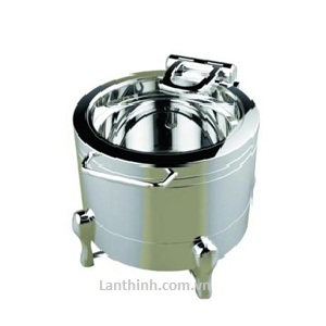 Silver Steel Round Soup Station- Item code: GB-5684-A.  Stand- GB-5684-B