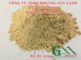 Công dụng và thành phần của Bột đá vàng CaCO3.