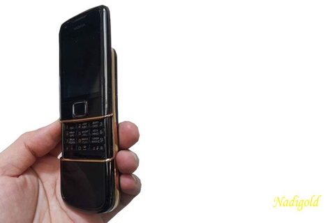 Điện thoại 8800 arte black mạ vàng 18k