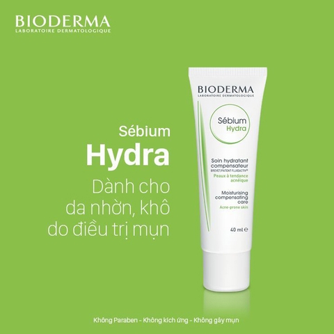 kem dưỡng ẩm bioderma sebium hydra review