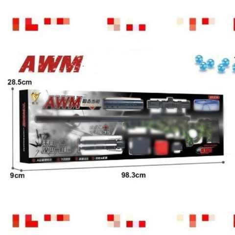 Đồ chơi súng AWM bắn đạn thạch liên thanh - HL282357