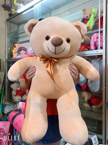 Gấu teddy dáng đứng thắt nơ khổ 80cm