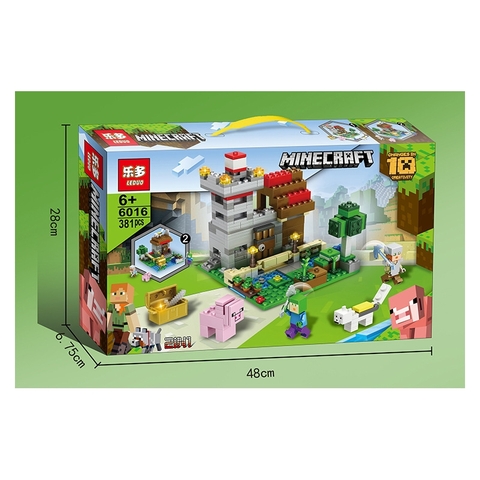 Lắp ráp Lego Minecaft 381miếng ghép - LEDUO 6016