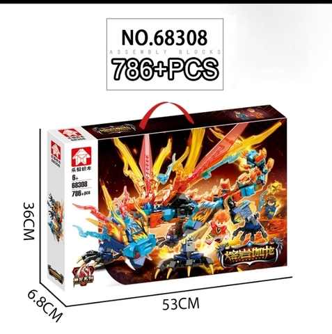 Đồ chơi lắp ráp lego Ninjago rồng bão lửa - 68308