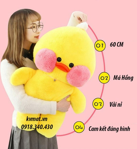 Vịt LALAFANFAN nhồi bông khổ 60cm