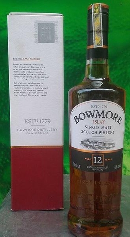 Thu mua rượu ngoại - Rượu Bowmore 12