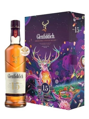 RƯỢU GLENFIDDICH 15 NĂM - HỘP QUÀ TẾT 2023