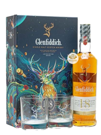 RƯỢU GLENFIDDICH 18 NĂM - HỘP QUÀ TẾT 2022