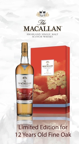 RƯỢU MACALLAN 12YO FINE OAK LIMITED EDITION - HỘP TẾT 2018