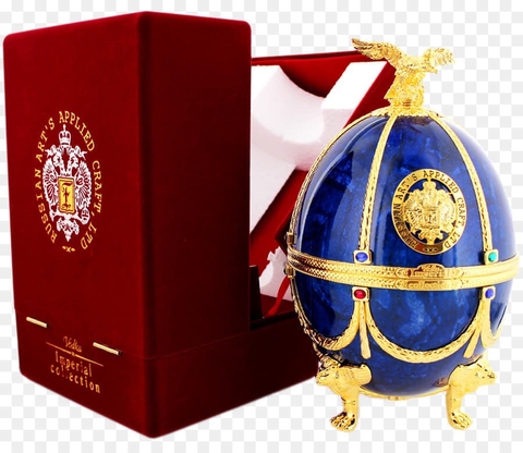 Rượu Vodka trứng Imperial Faberge Xanh mẫu mới-GIÁ TỐT NHÂT