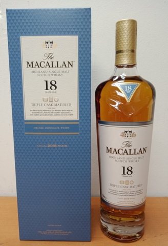 RƯỢU MACALLAN 18 NĂM TRIPLE CASK