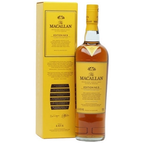 RUOU MACALLAN EDITION NO 3-CAM KẾT RƯƠU CHUẨN