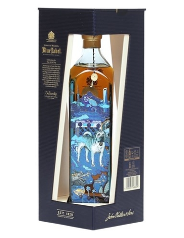 RƯỢU JOHNNIE WALKER BLUE MẬU TUẤT - NĂM CON CHÓ (750ML / 40%)