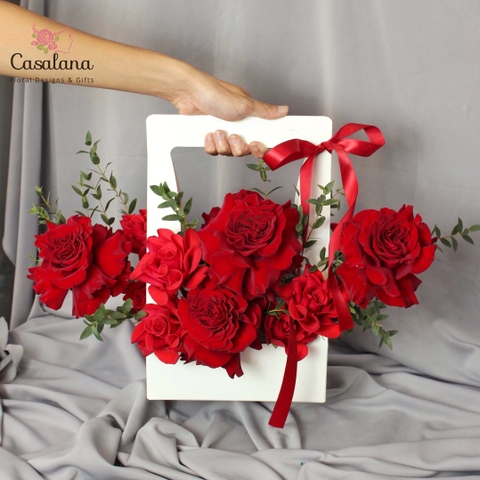 Túi hoa Valentine đỏ