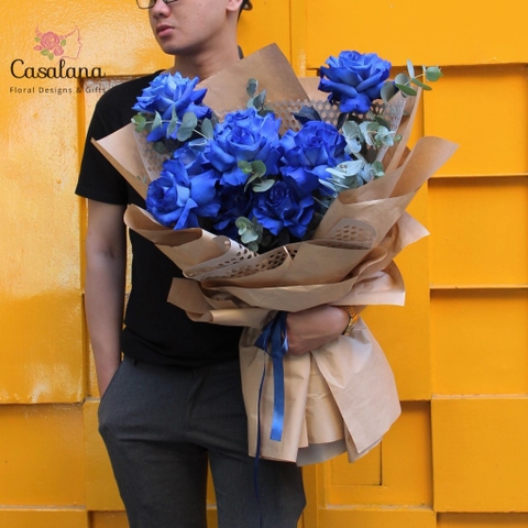Bó 10 Hồng Blue