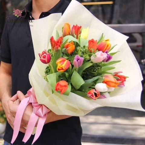 Bó hoa Tulip Mix Màu