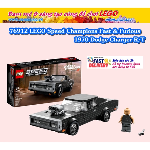 76912 LEGO Speed Champions Fast & Furious 1970 Dodge Charge - Đồ chơi lắp ráp Siêu xe
