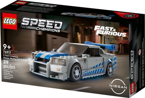 76917 LEGO Speed Champions 2 Fast 2 Furious Nissan Skyline GT-R (R34) - Siêu xe Nissan Skyline