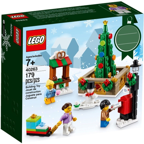 40263 LEGO Season Chrismas town Square - Quảng trường thị trấn trong bối cảnh Giánh sinh
