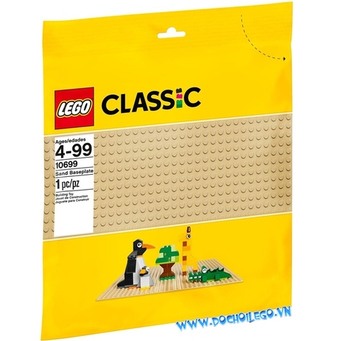 10699 LEGO® Sand Baseplate (màu vàng cát) - tấm nền 32 x 32 nút