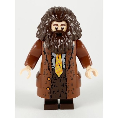 Nhân vật Giáo sư Rubeus Hagrid (Áo choàng nâu đậm) - Trong LEGO chủ đề Harry Potter - mã  hp200