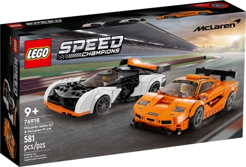 76918 LEGO Speed Champions McLaren Solus GT & McLaren F1 LM - Siêu xe