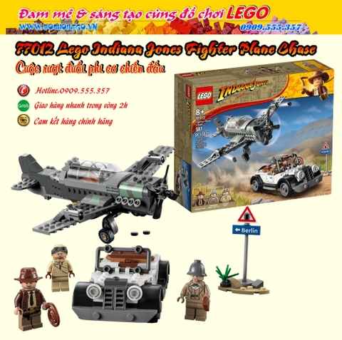 77012 Lego Indiana Jones Fighter Plane Chase - Đồ chơi lắp ráp Cuộc rượt đuổi phi cơ chiến đấu