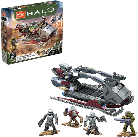 Mega Construx Halo Skiff Intercept vehicle Halo Infinite Spartan MK VII GNB21