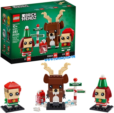 40353 LEGO Reindeer, Elf and Elfie  - Bộ xếp hình Noel - Tuần lộc