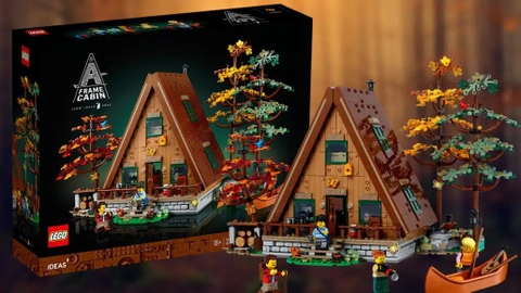 LEGO Ideas A-Frame Cabin - Nhà gỗ khung chữ A